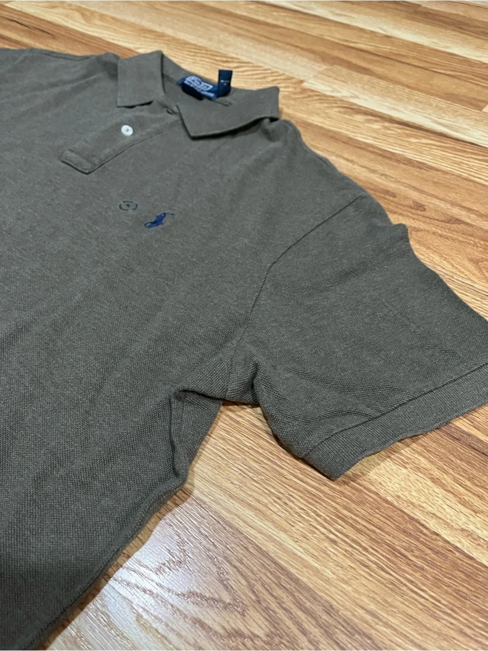 Polo Ralph Lauren Men’s Custom Fit Green Solid Short Sleeve Knit Polo - XL